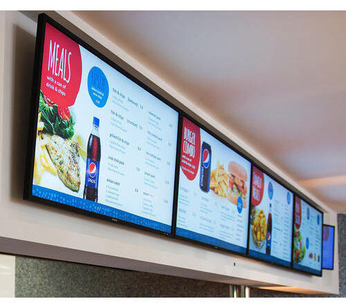 شاشات العرض الذكية الخاصة بالمطاعم