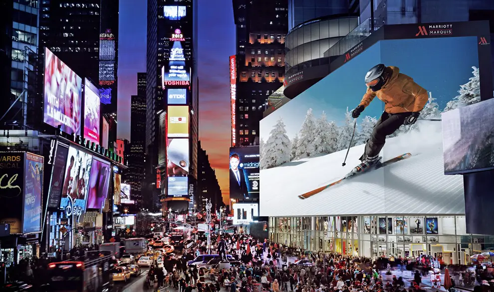 شاشات اعلانات مضيئه